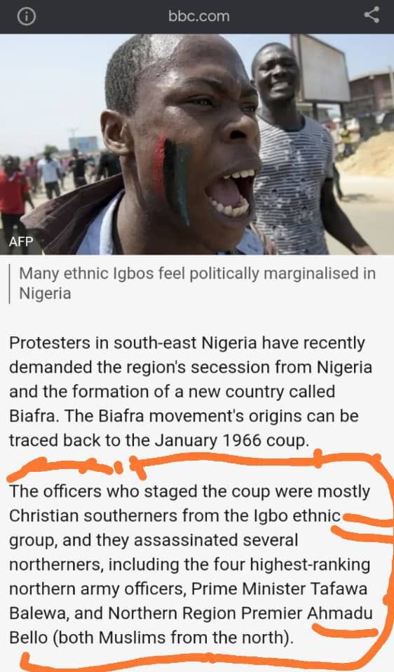 ChinasaNworu's tweet photo. With all these revelations about the 1966 coup that #BBC is the main body that instigated  the genocide against the Igbos. 
BBC must make sure they shut down any of their BBC offices  in Biafraland and all #BBC staffs  and associates must not be seen reporting any news or their rubbish from #Biafraland . 
 
While Biafrans reflect on what action to be taken against BBC they must make sure they stay away  from Biafraland. Our people must also boycott BBC ,boycott granting them interviews and promoting them  in our region. 
@real_IpobDOS 
@radiobiafralive 
@BBCNewsnight @BBCWorld @BBCPolitics @BBCr4today @BBCAfrica 
#freeBiafra
