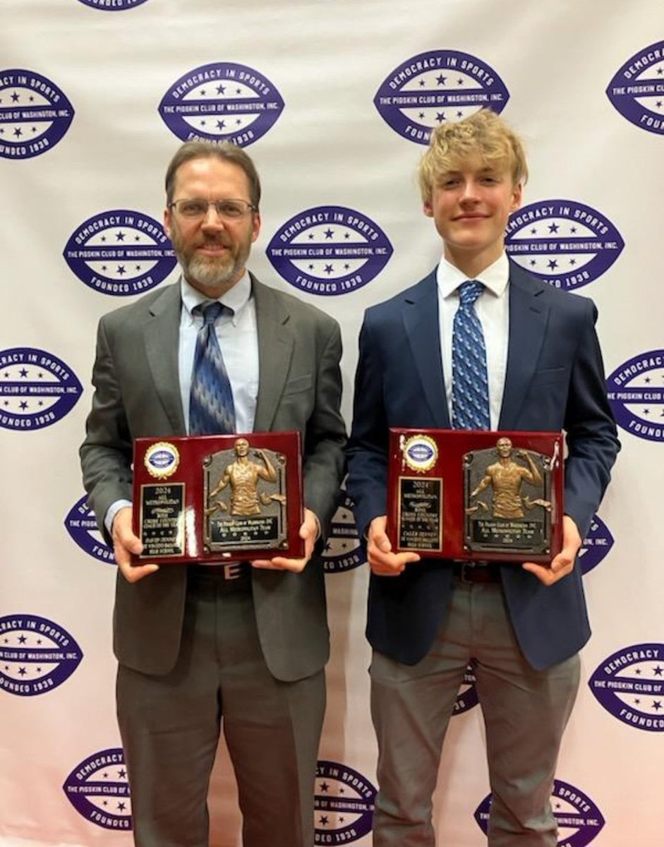 SVPHSAthletics's tweet image. Congrats to Coach David Tenney and Caleb Tenney for being named the 2024 All Metro Coach of the Year and Runner of the Year by the Pigskin Club of Washington @Pallotti_HS @PallottiTrack @miaaathletics @miaasportsnews @WashPostHS @SunVarsity @laurelleader @cityoflaurel #TheSVPway