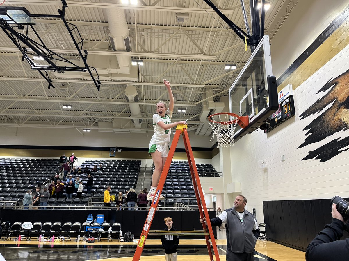 And the champs take the net down.

Paradise will face Idalou in the state semifinals TBA.