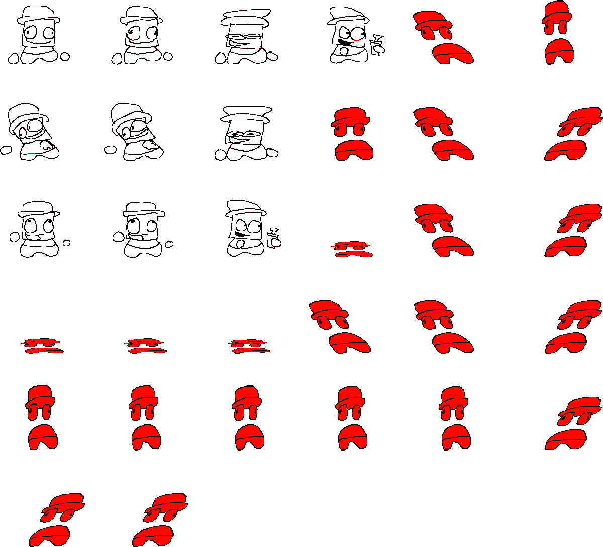JustinModFNF's tweet image. 2022 justin spritesheet: