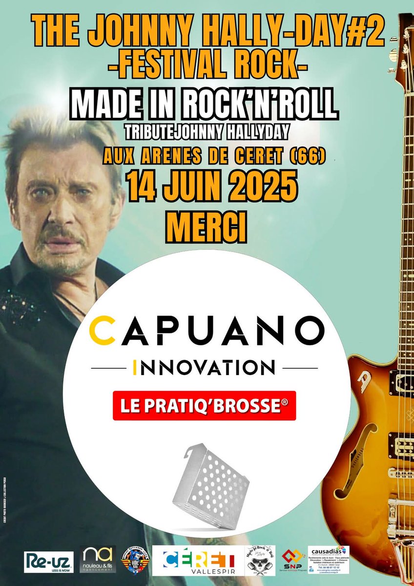 Merci #capuanolaurent  de vôtre soutiens, pour que cet évènement soit encore plus merveilleux 
MERCI  🎶🎵🔥
 
#thejohnnyhallyday2 #JohnnyHallyday #tributejohnnyhallyday #CERET