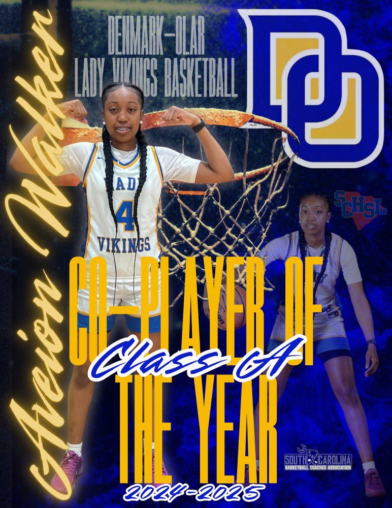 DenmarkLadyVikingsWBB (@lady_wbb) on Twitter photo Congratulations to Senior Guard <a href="/AveionWalker4/">Aveion Walker</a> on being selected as the 1A Co-State Player of the Year Award Congratulations to Senior Guard <a href="/AveionWalker4/">Aveion Walker</a> on being selected as the 1A Co-State Player of the Year Award