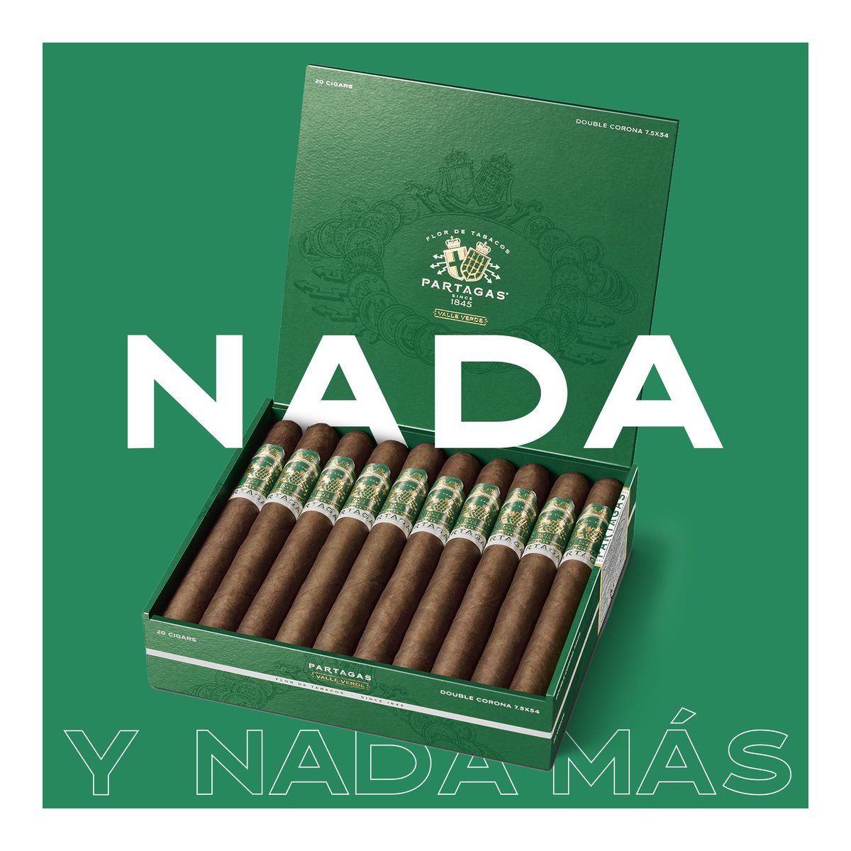 partagas's tweet photo. Bold. High quality. Unforgettable. Y Nada Más. On a scale of 1-10 how excited are you for this collection?
#TrueQualityEndures #PartagasCigars #TobaccoLeaf #PartagasClassic https://t.co/cOZQY9X1kr
