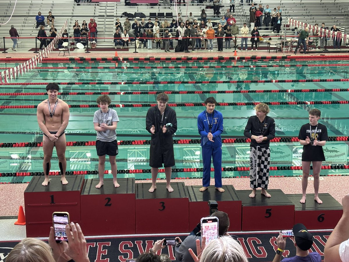 Great job Ilan and AJ kicking off WIAA swim &amp; dive state