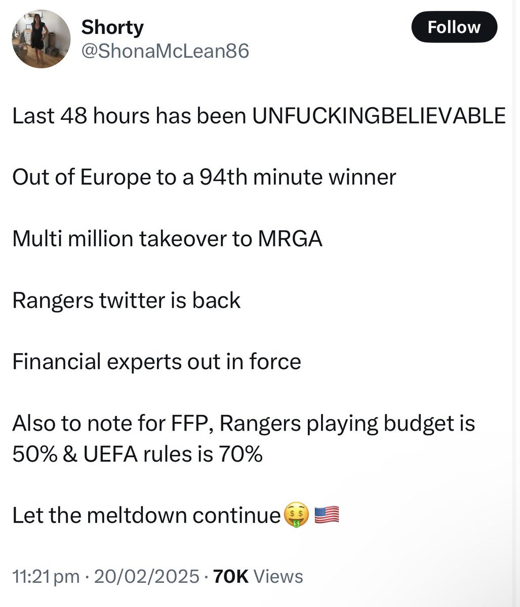 Let the meltdown continue