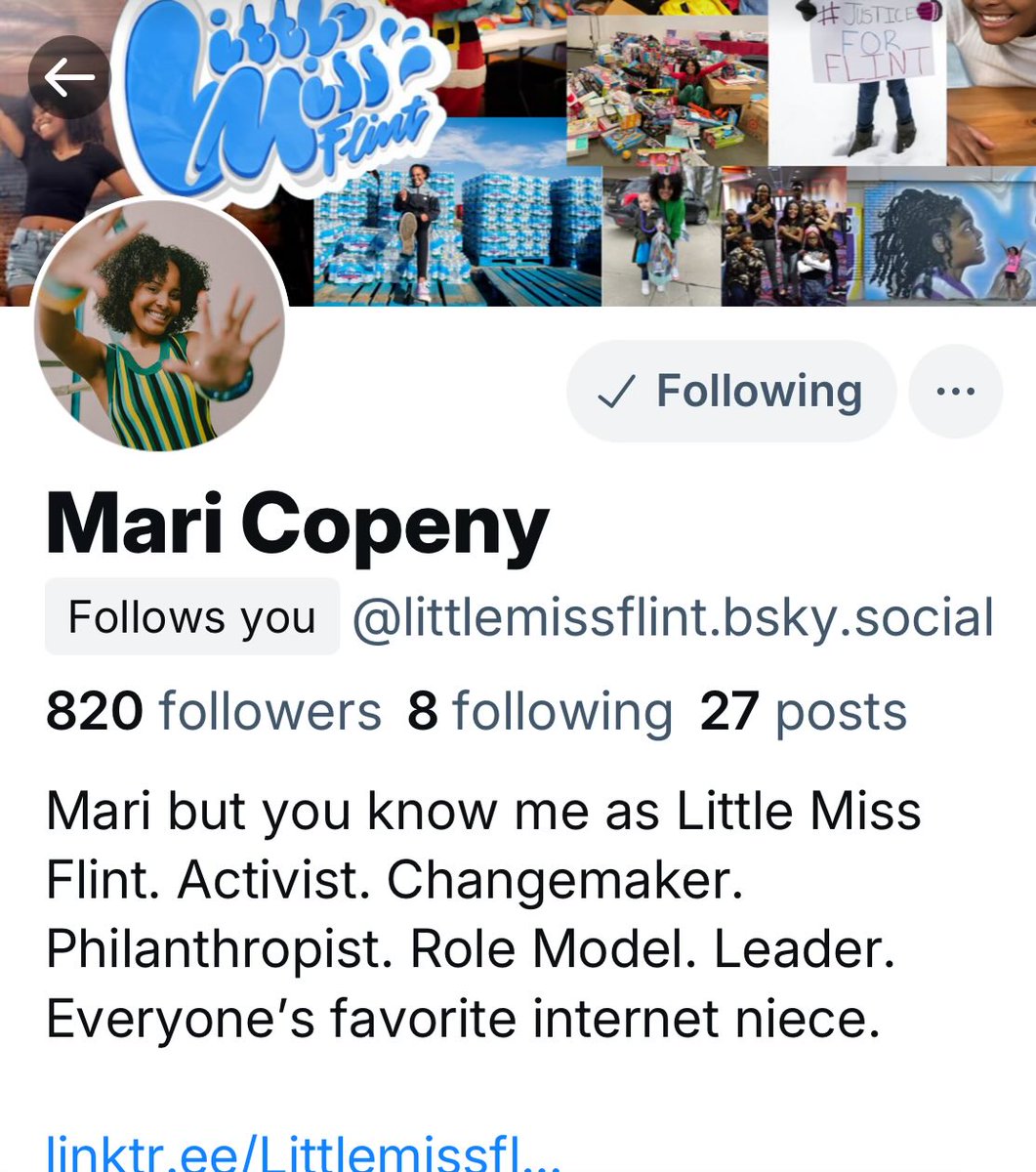 and here's <a href="/LittleMissFlint/">Mari Copeny</a>!
Who you can also find here!