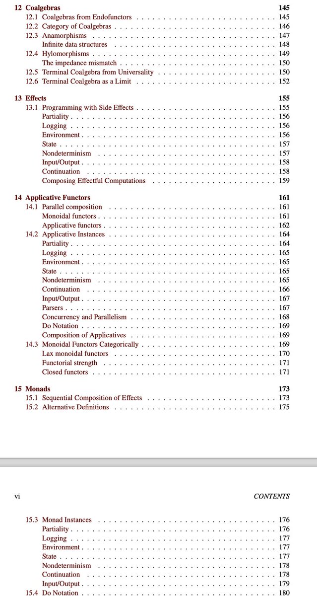 keep an eye on <a href="/BartoszMilewski/">Bartosz Milewski</a> 's The Dao of Functional Programming .. some selective pages from the ToC .. link: 👇