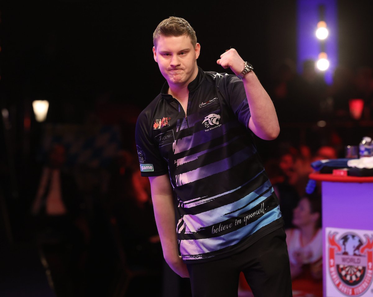 DartsWDF's tweet photo. FAB FROM FLORIAN! 

Florian Preis has had a great start to 2025 and he continues that by winning the Slovak Open Boys' title! 

The German produced finishes of 62 and 97 as he beat Piotr Chochol 4-1 with an 83.17 average! 

📷: Tip Top Pics https://t.co/BvSwnbSU2G