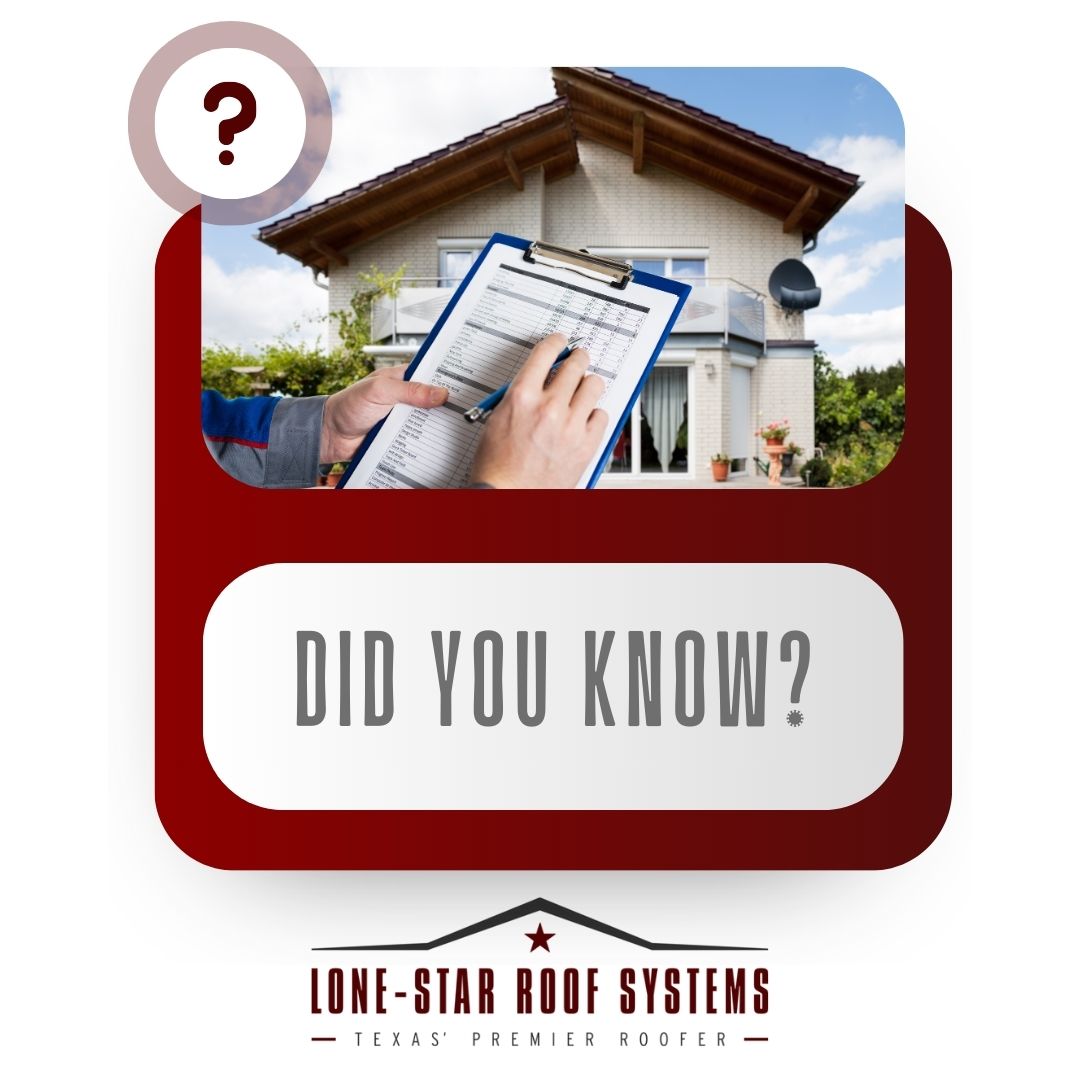 Did you know that nearly 40% of homeowners have no idea when their roof was last inspected? Don’t wait until it’s too late! Schedule your inspection with Lone-Star Roof Systems today!