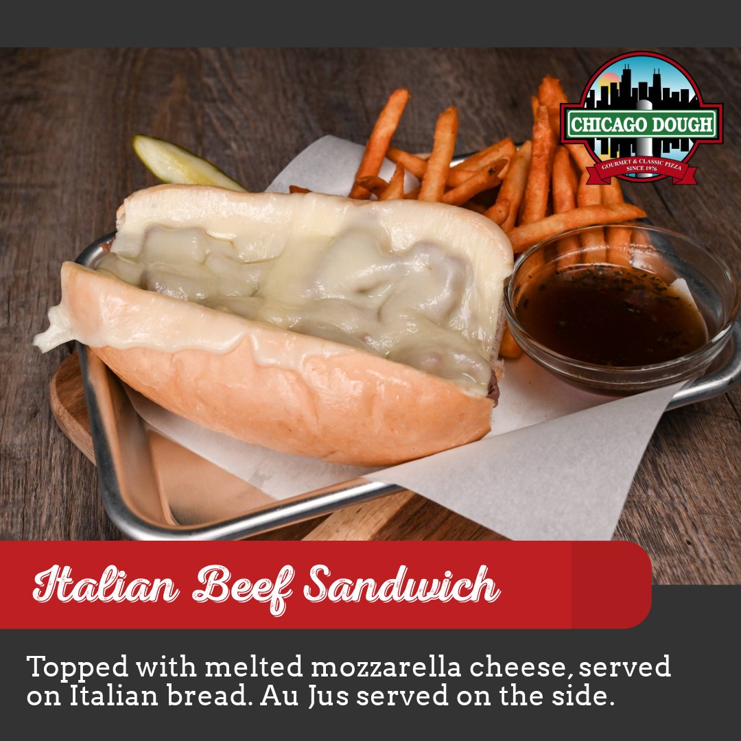 ChicagoDoughCo's tweet photo. Get ready to savor the ultimate Italian Beef Sandwich! 🍖 Slow-cooked to perfection in natural juices, topped with melted mozzarella, and served on fresh Italian bread. Don’t forget the Au Jus on the side for that perfect dip! 😋🇮🇹 https://t.co/LTJJv2FyuS