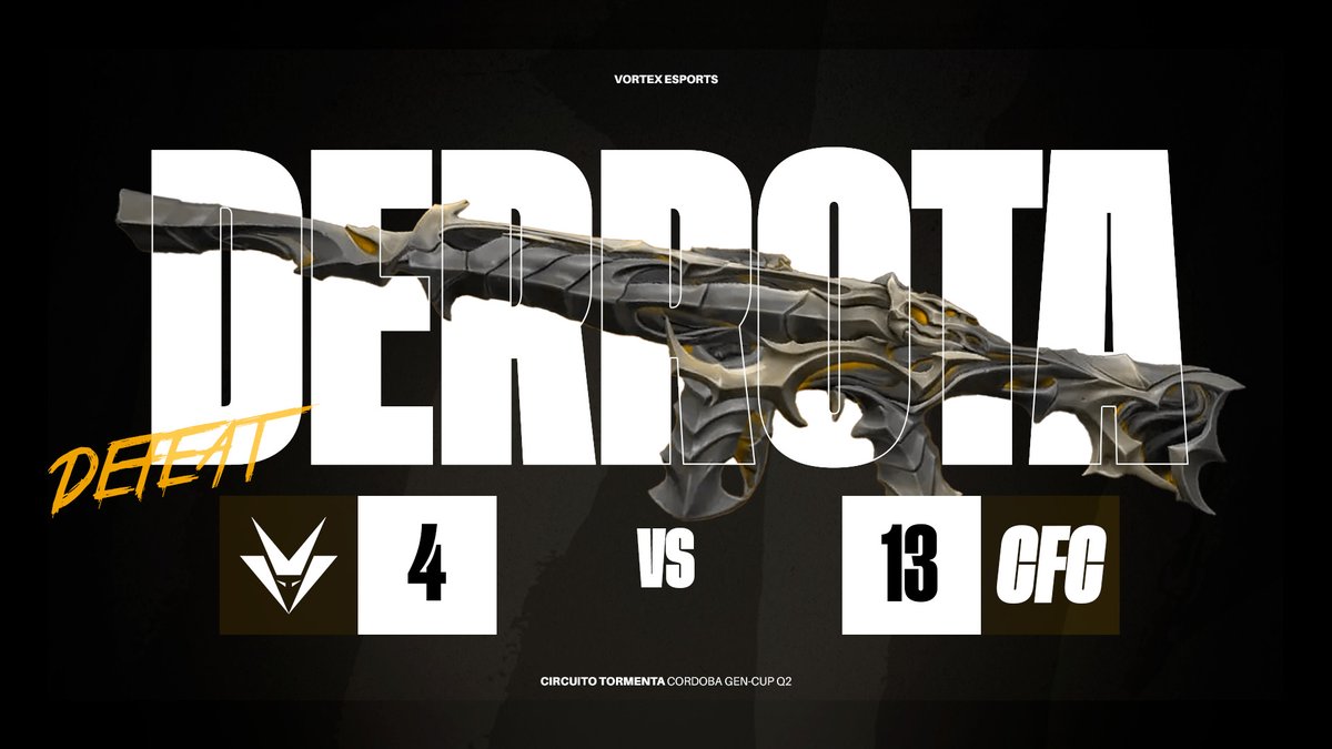 Perdemos en segunda ronda ❌

Pensando en el partido de la Clutch y las siguientes paradas 

#GoVortex — #VALORANT