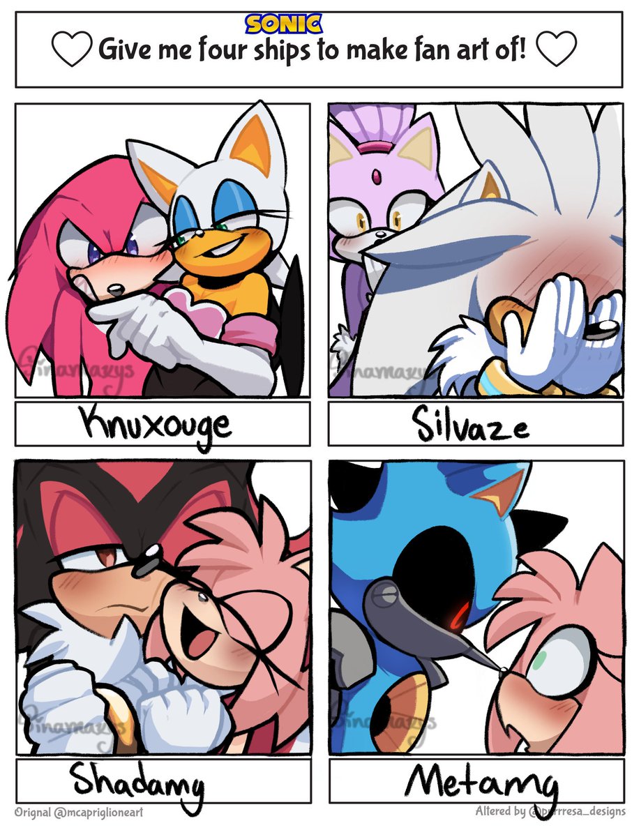 Sinamaxys's tweet photo. I finally drew them! (so many choices tho)

#SonicTheHedgehog https://t.co/aB7ZBTlSPr