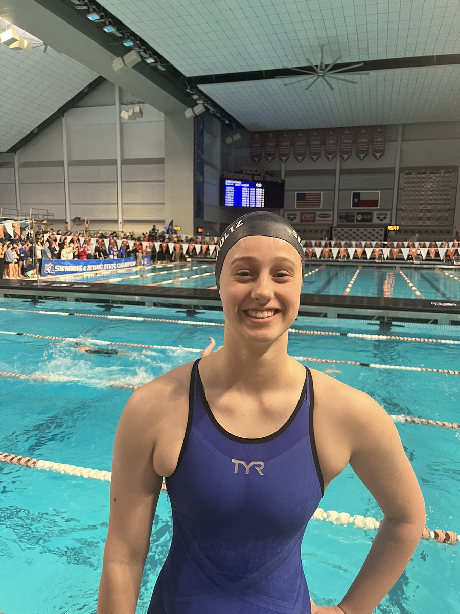 Ella Schlorholtz finishes her great high school career with 13th place in backstroke at State! Congrats!