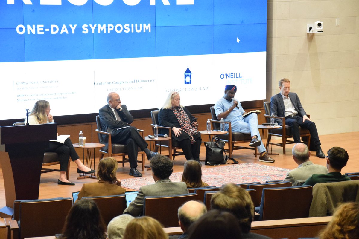 Olabisi D. Akinkugbe (@bisi_akins) on Twitter photo On Feb. 7, I joined <a href="/McCourtSchool/">McCourt School</a> & <a href="/GeorgetownLaw/">Georgetown Law</a> for a critical discussion on challenges facing democracy & the rule of law after a year of decisive elections around the world. Thank you <a href="/gregorycshaffer/">Gregory Shaffer</a> & Daniel Kelemen for having me.
#RuleOfLaw #Africa On Feb. 7, I joined <a href="/McCourtSchool/">McCourt School</a> & <a href="/GeorgetownLaw/">Georgetown Law</a> for a critical discussion on challenges facing democracy & the rule of law after a year of decisive elections around the world. Thank you <a href="/gregorycshaffer/">Gregory Shaffer</a> & Daniel Kelemen for having me.
#RuleOfLaw #Africa