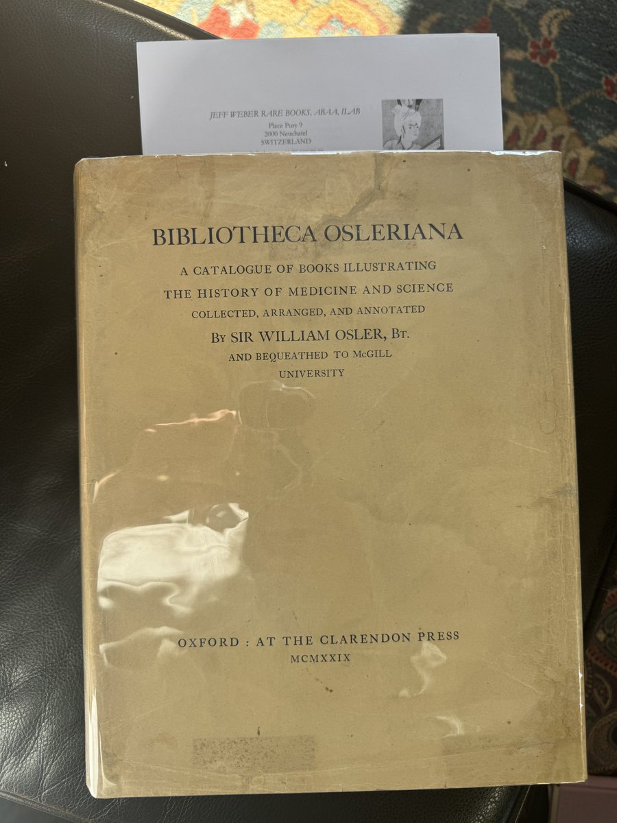 Richard M. Wardrop III, MD, PhD, MACP, SFHM, FAAP (@mud_fud) on Twitter photo I finally had time to open this beautiful first edition of #Oslers classic catalogue. I am privileged to own this and will take utmost care. Thanks #JeffWeber for being the greatest bookseller! <a href="/AmericanOsler/">American Osler Society (AOS)</a> <a href="/mcgillu/">McGill University</a> I finally had time to open this beautiful first edition of #Oslers classic catalogue. I am privileged to own this and will take utmost care. Thanks #JeffWeber for being the greatest bookseller! <a href="/AmericanOsler/">American Osler Society (AOS)</a> <a href="/mcgillu/">McGill University</a>