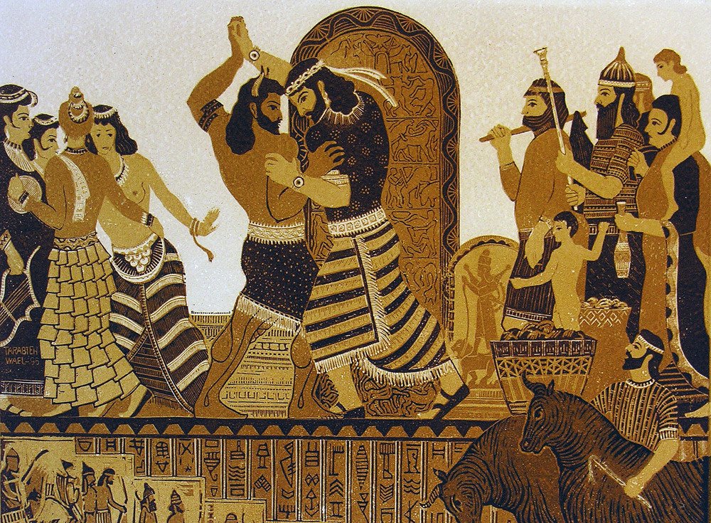 The Epic of Gilgamesh illustrated by Wael Tarabieh