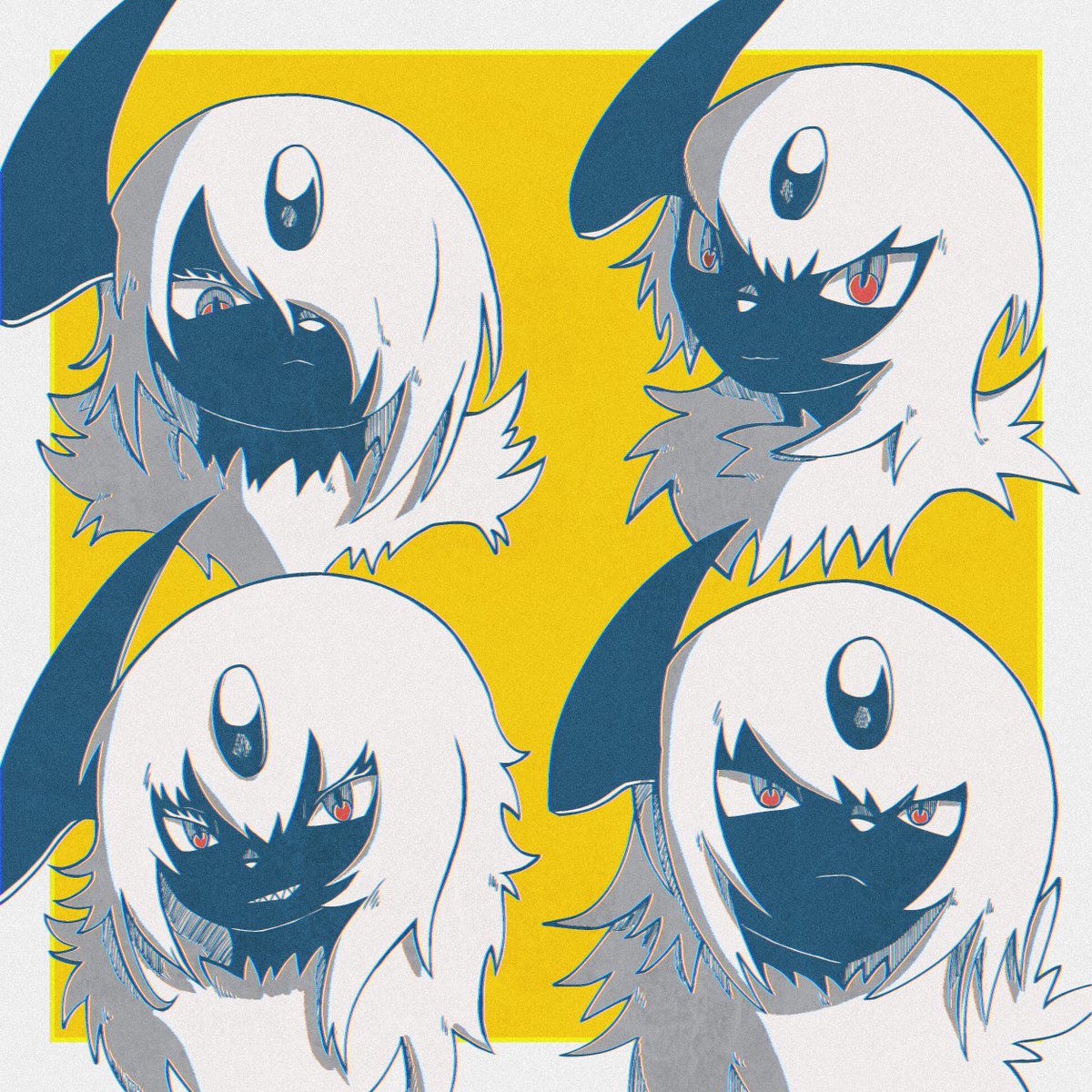 359yuyu's tweet image. Hairstyle／Absol