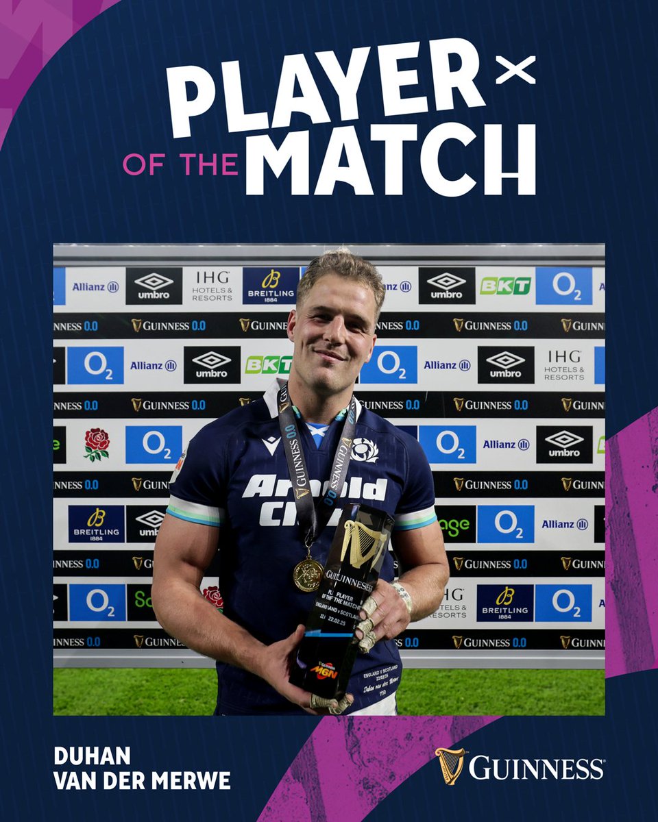 A hand in all three tries 💪

Duhan has been voted today's Guinness Player of the Match. 

#AsOne #GuinnessM6N