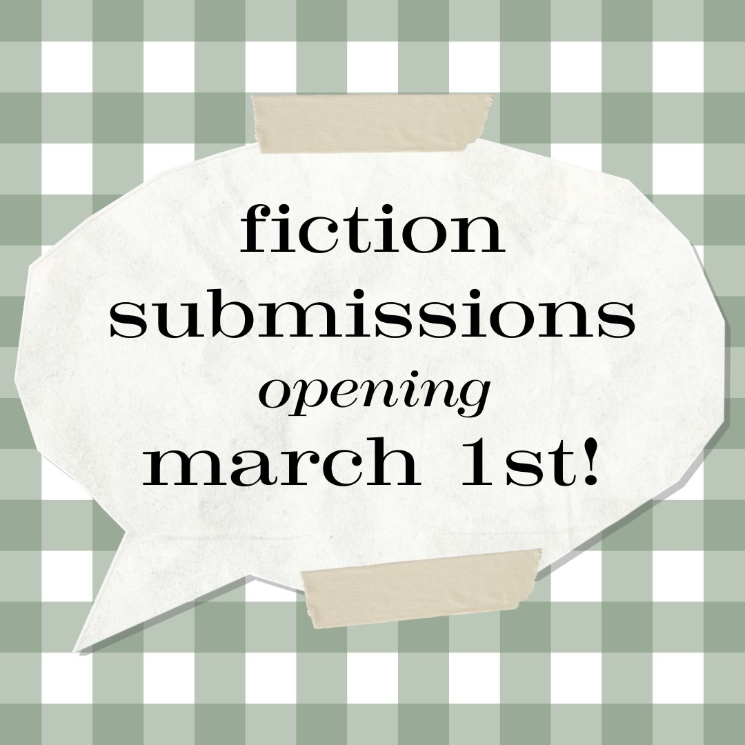 TheDodgeMag's tweet photo. Hi folks, excited to announce that we will be open for submissions in fiction starting March 1st! The Dodge is also currently accepting submissions in nonfiction, translation, and visual arts.

More information about all things submissions can be found at the link in our bio. https://t.co/ZQqnNCyjbi