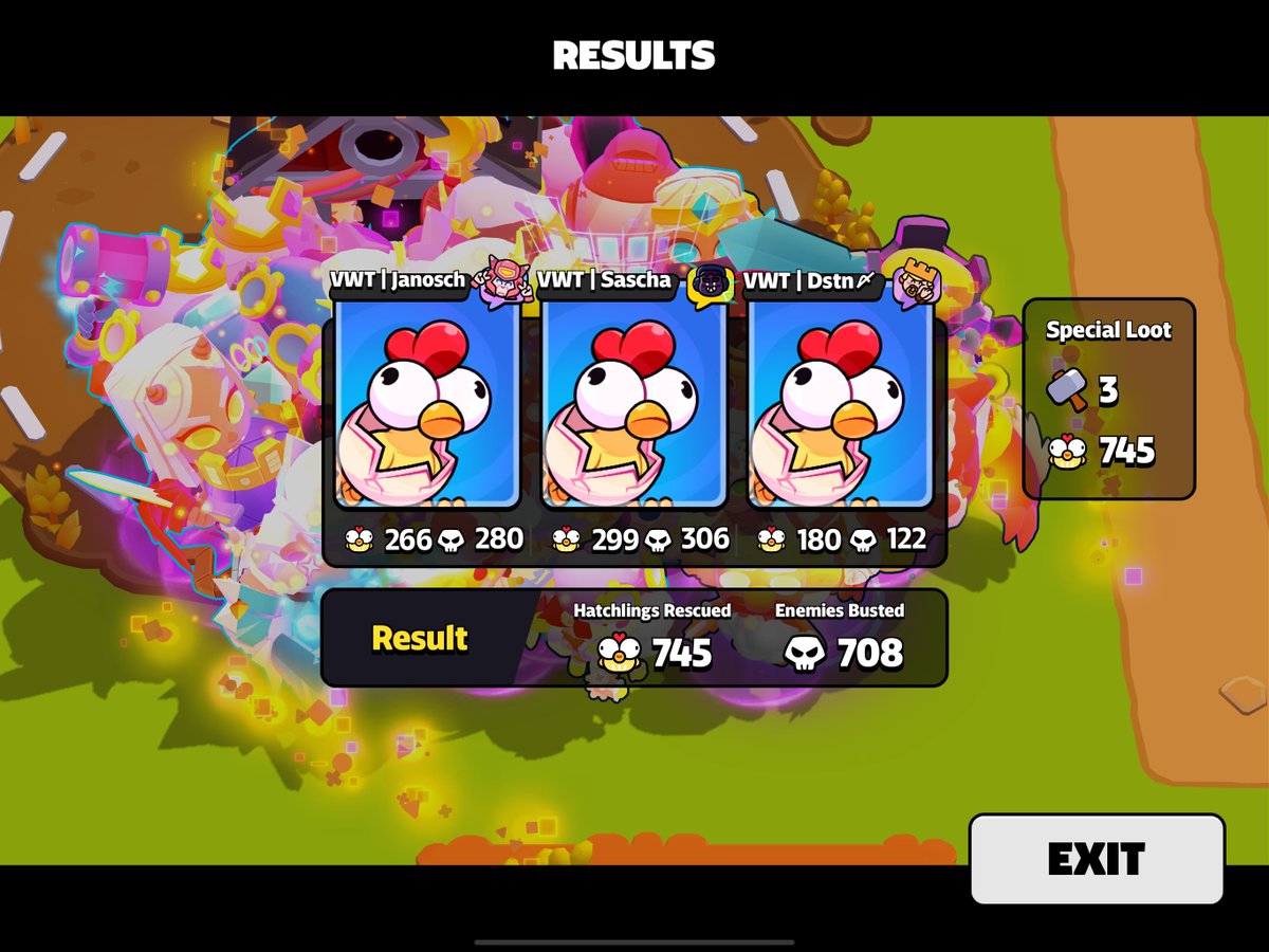 What a journey! Five days ago, we took on the challenge of rescuing as many chickens as possible – and today, we made gaming history.

Together with <a href="/Janosch_SB/">VWT | JanoschSB</a>  and <a href="/saschurik/">saschurik</a>, we kept pushing our limits every single day:

Day 1: 470 chickens
Day 2: 483 chickens
Day 3: 499