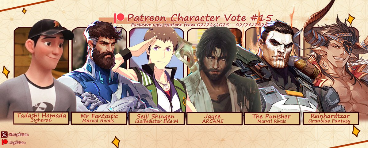 Character Vote #15 on P4treon