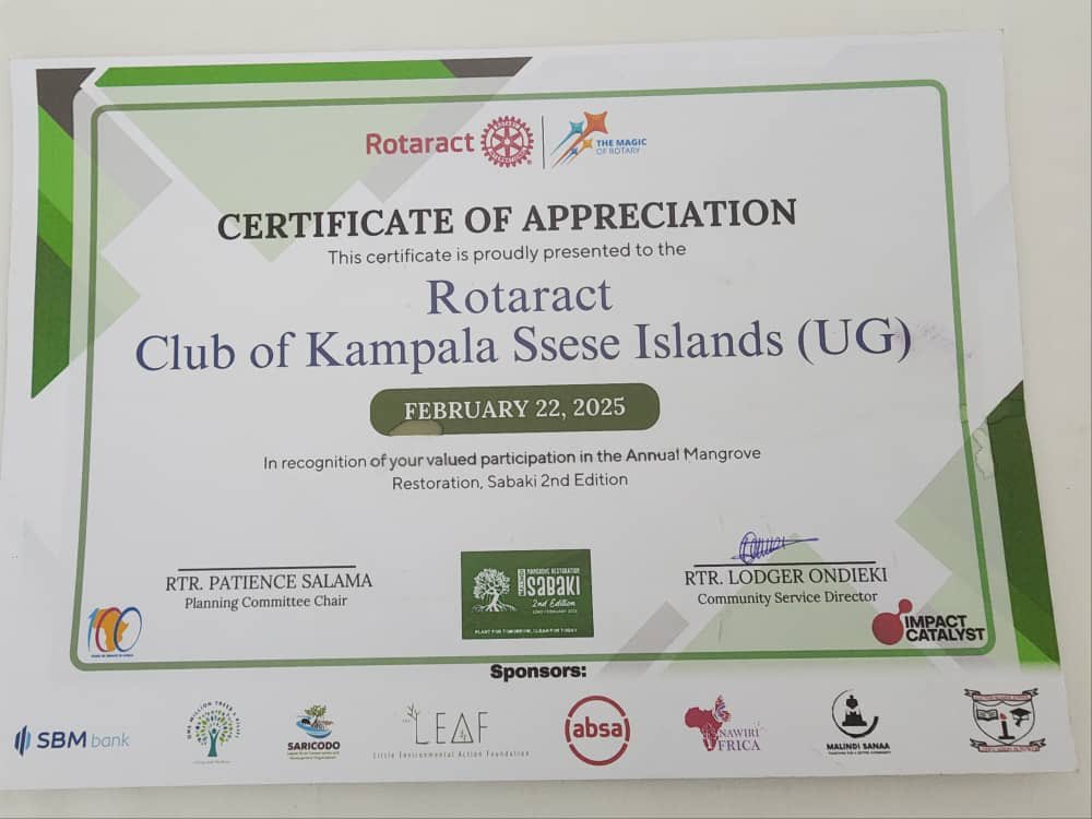 RctKlaSsese1's tweet photo. United in service✨

We are proud to be part of the magic as we spread our wings across the boarder to restore the mangrove in Malindi🇰🇪.

Our twin @RCNC_ROTARACT was well represented ❤️

#InternationalService 
#MangroveRestoration https://t.co/rNT2FvF2hr
