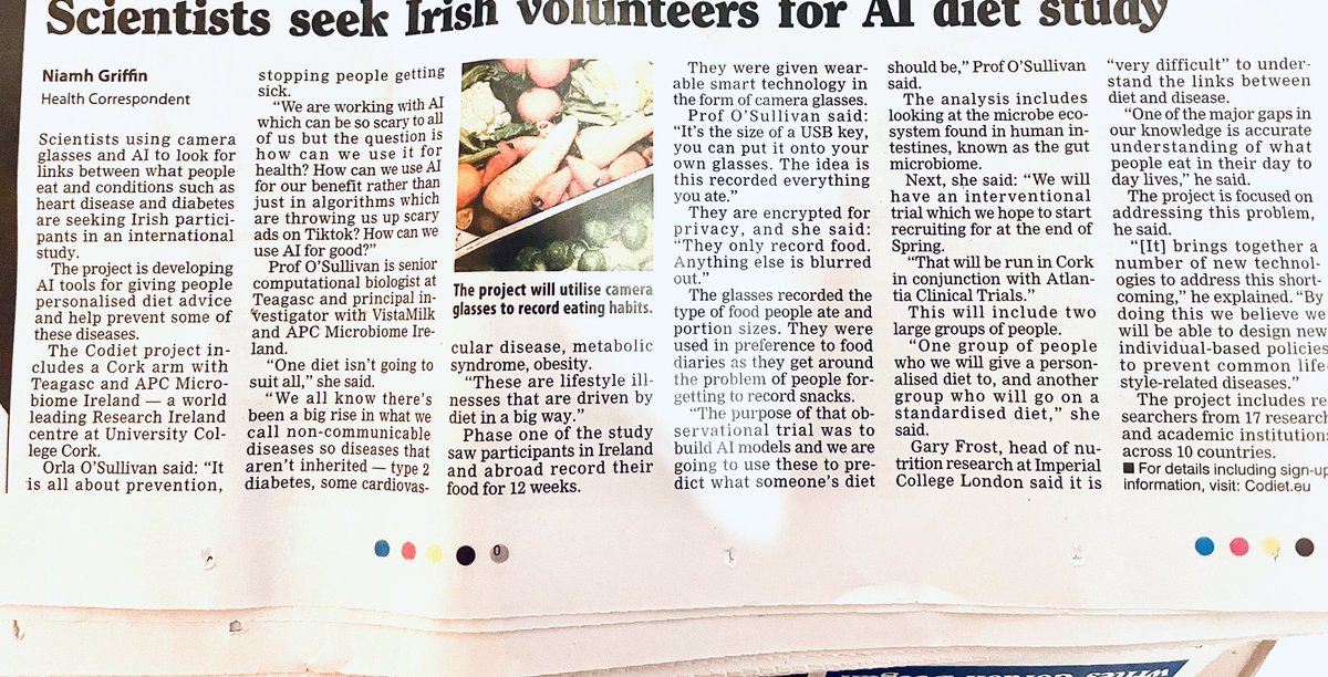 Prof. Orla O’Sullivan (@orlaos) on Twitter photo Thank you <a href="/griffinniamh/">Niamh Griffin</a> for a great article focusing on our <a href="/CoDietEU/">CoDiet</a> project in this weekends <a href="/irishexaminer/">Irish Examiner</a>. To sign up to be part of this groundbreaking study contact <a href="/AtlantiaT/">Atlantia Clinical Trials</a>. <a href="/Pharmabiotic/">APC Microbiome Ireland</a> <a href="/TeagascFood/">Teagasc Food Research Programme</a> <a href="/VistaMilk/">VistaMilk Research Ireland Centre</a> <a href="/gfrost59/">Gary Frost</a> <a href="/pauldcotter/">Paul Cotter</a> <a href="/LiamHWalsh1/">Liam Walsh</a> Thank you <a href="/griffinniamh/">Niamh Griffin</a> for a great article focusing on our <a href="/CoDietEU/">CoDiet</a> project in this weekends <a href="/irishexaminer/">Irish Examiner</a>. To sign up to be part of this groundbreaking study contact <a href="/AtlantiaT/">Atlantia Clinical Trials</a>. <a href="/Pharmabiotic/">APC Microbiome Ireland</a> <a href="/TeagascFood/">Teagasc Food Research Programme</a> <a href="/VistaMilk/">VistaMilk Research Ireland Centre</a> <a href="/gfrost59/">Gary Frost</a> <a href="/pauldcotter/">Paul Cotter</a> <a href="/LiamHWalsh1/">Liam Walsh</a>
