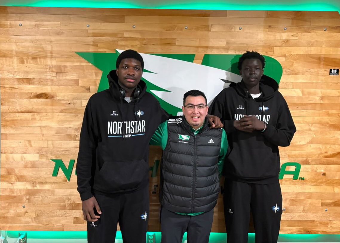 SOURCE: Two <a href="/NorthstarPrep/">Northstar MBB</a> prospects — (2026) 6’8 Anei Majock &amp; (2026) 6’8 Bami Olusakin are on a visit to <a href="/UNDmbasketball/">North Dakota Men's Basketball</a> today.