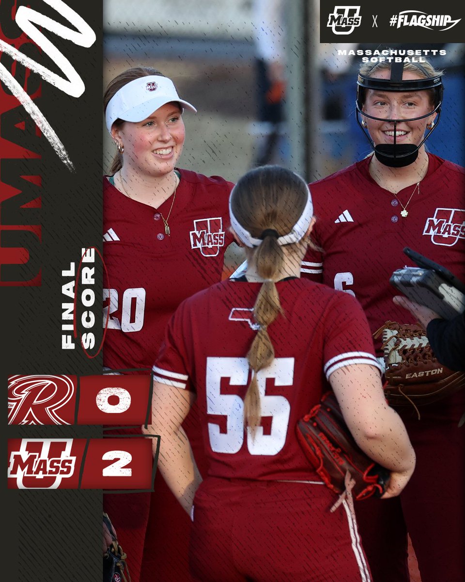 Starting off our Saturday with a 𝓢𝓱𝓾𝓽𝓸𝓾𝓽 𝓦 ✅

Bolton strikes out five for a complete-game shutout as UMass takes the 2-0 victory!

#Flagship🚩