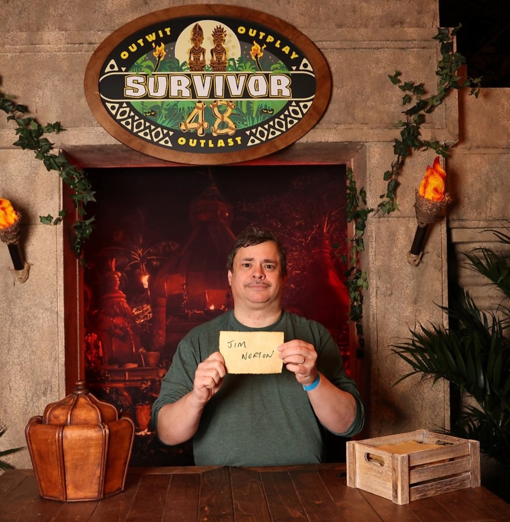 I just voted <a href="/JimNorton/">Jim Norton</a> off the island at <a href="/survivorcbs/">SURVIVOR</a> #SurvivorBeachDrop event in NYC