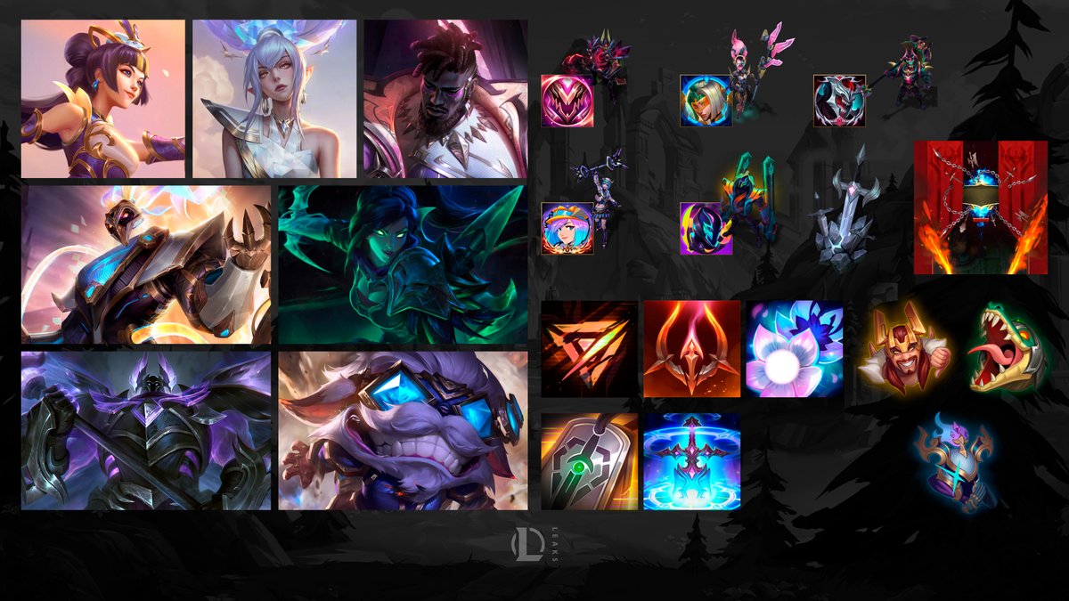 Upcoming 25.5 Mythic Shop Rotation ‼️

• Prestige Porcelain Lux [150 ME]
• Prestige Cyber Halo Janna [150 ME]
• Prestige Empyrean K'Sante [150 ME]
• Prestige Pulsefire Thresh [150 ME]

• Soulstealer Vayne [125 ME]
• Ashen Graveknight Mordekaiser [125 ME]
• Hextech Ziggs