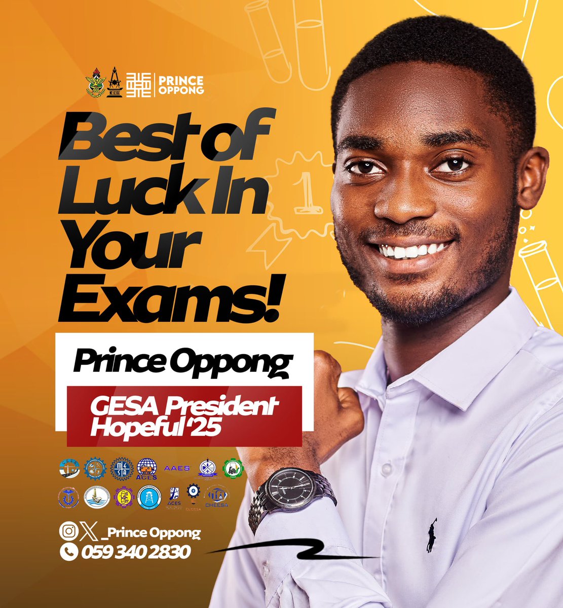 _PrinceOppong's tweet image. Success is yours. Stay focused, stay confident, and give it your best shot.

I wishes you the very best in your mid-semester exams.