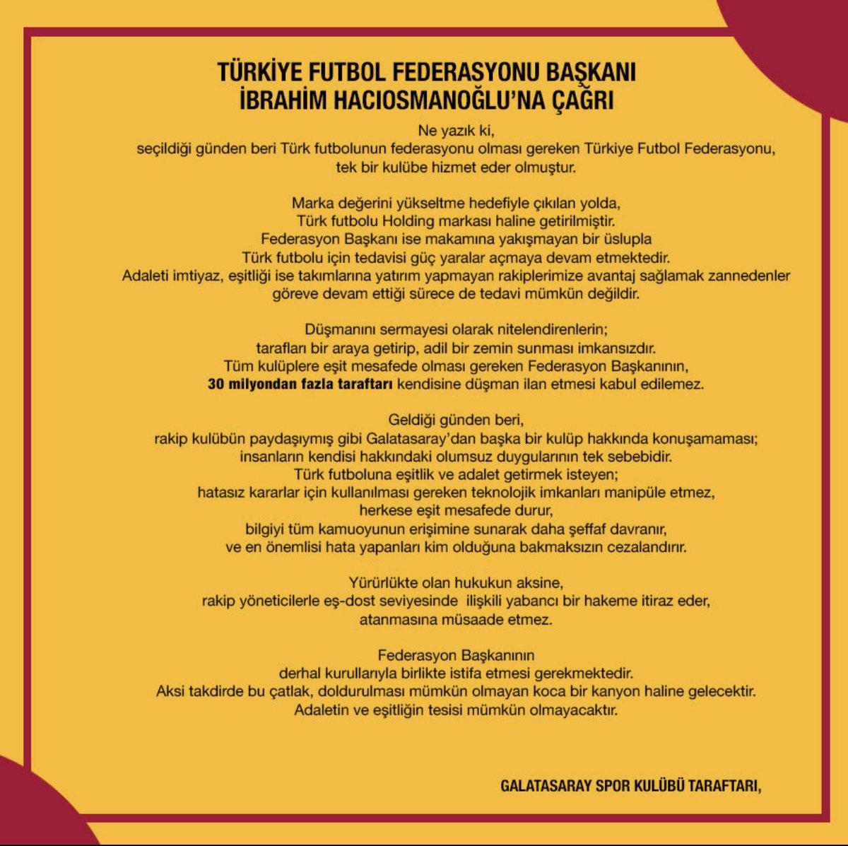 TFF İSTİFA……….