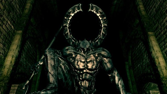 The faceless characters of today is Titanite Demon from Dark Souls