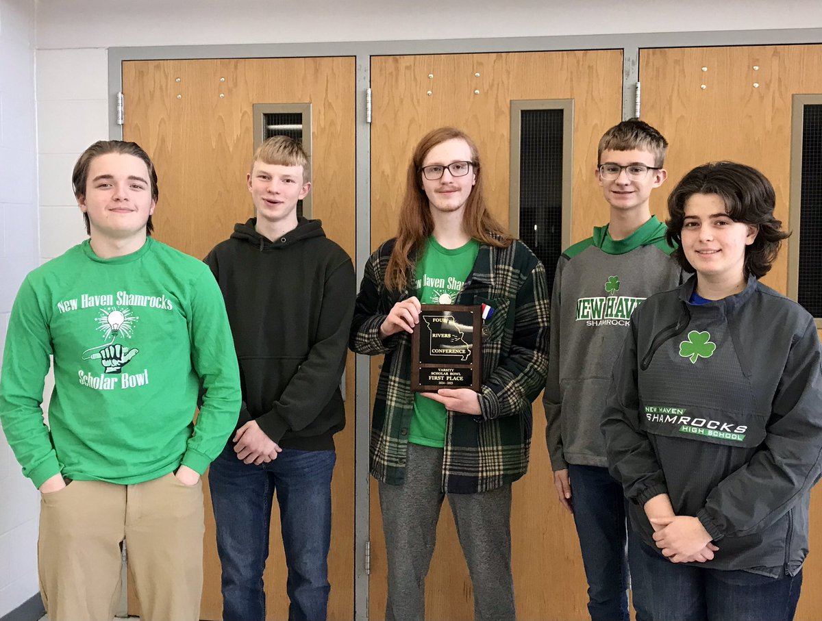 NHScholarBowl's tweet photo. To say I am proud of these Shamrocks would be a HUGE understatement. This team has worked together, practiced hard, and grown so much this year! Congratulations to the 2025 Four Rivers Conference Champions! 🤍🏆☘️ https://t.co/mozQseHaCs