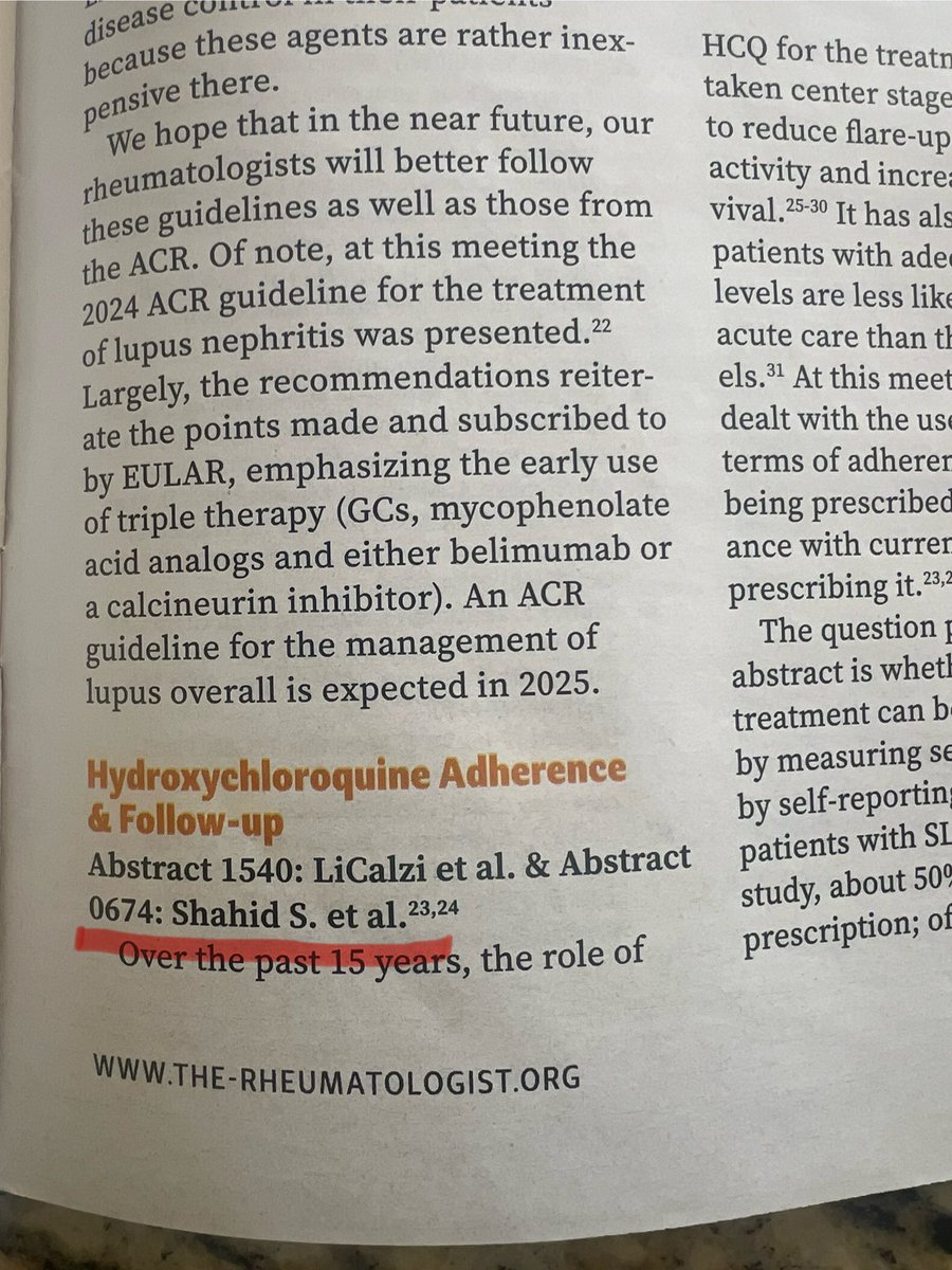Tanmayee Bichile, MD (@bichilet) on Twitter photo The weekend hits different when you find that your work got a shout out in The Rheumatologist <a href="/ACRheum/">American College of Rheumatology</a>
<a href="/BharatKumarMD/">Bharat Kumar</a> The weekend hits different when you find that your work got a shout out in The Rheumatologist <a href="/ACRheum/">American College of Rheumatology</a>
<a href="/BharatKumarMD/">Bharat Kumar</a>