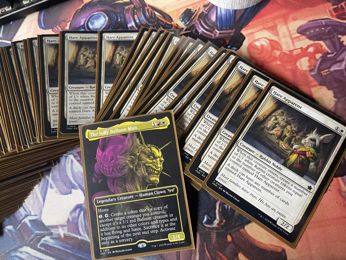 Finally completed my Hare Apparent commander deck! “Balloon animals” #MTG