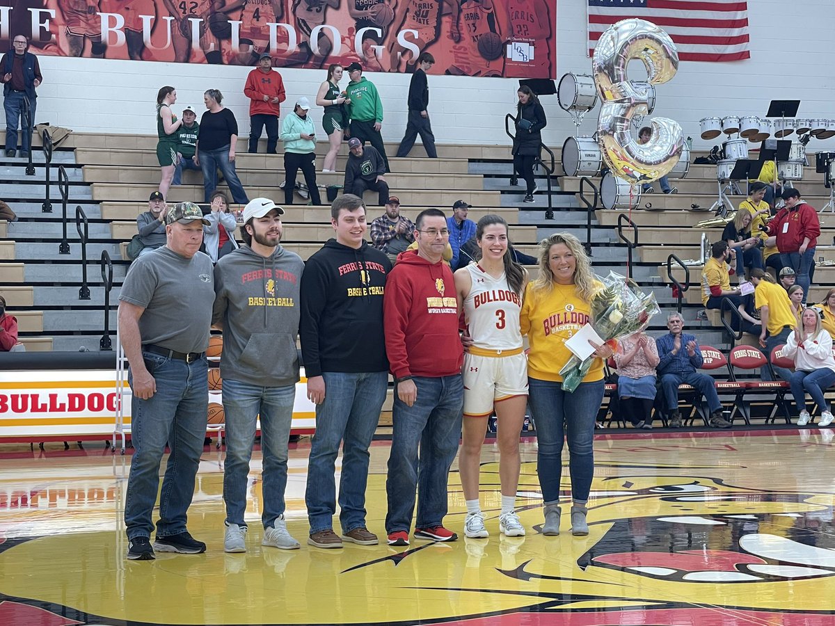 .<a href="/kenziebowers23/">Kenz</a> on Senior Day after a triple-double performance with 13 points, 10 rebounds and 10 assists in a huge 85-76 <a href="/FerrisWBBall/">Ferris W Basketball</a> win over Parkside.
 Today