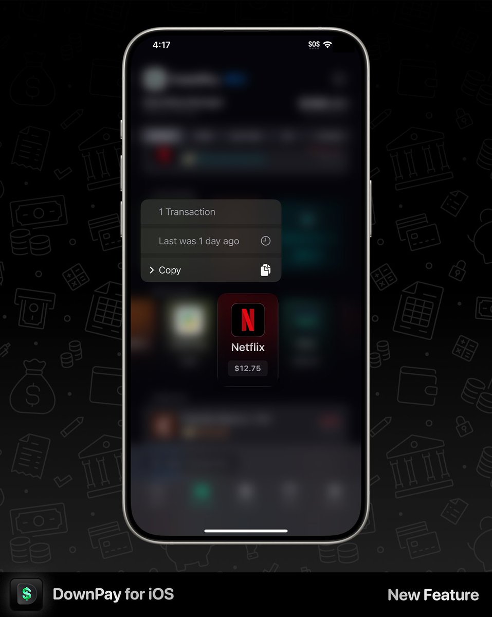 almostzeroapp's tweet photo. Coming in the next DownPay update is the ability to "peek" any debt, transaction, merchant, etc, and see how recently the last transaction occurred.

#SwiftUI #BuildInPublic https://t.co/qRek0en2SI