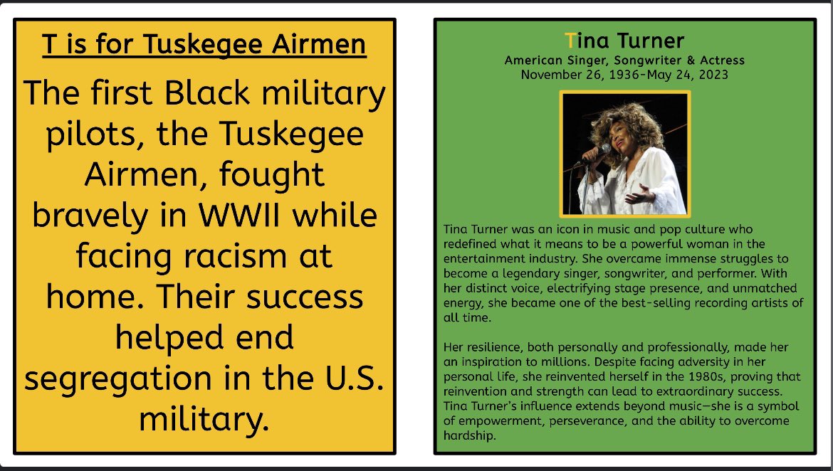 T is for the Tuskegee Airmen! #blackhistorymonth2025