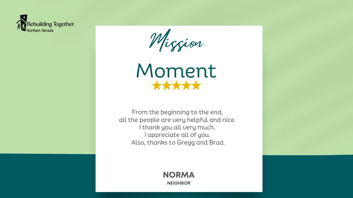MISSION MOMENT 
Sometimes, it’s the simple repairs that bring the biggest relief. A cleaned-out dryer exhaust, a secure front door lock, a well-lit porch, and trimmed branches near power lines—small fixes that ease stress, enhance safety, and improve overall well-being.