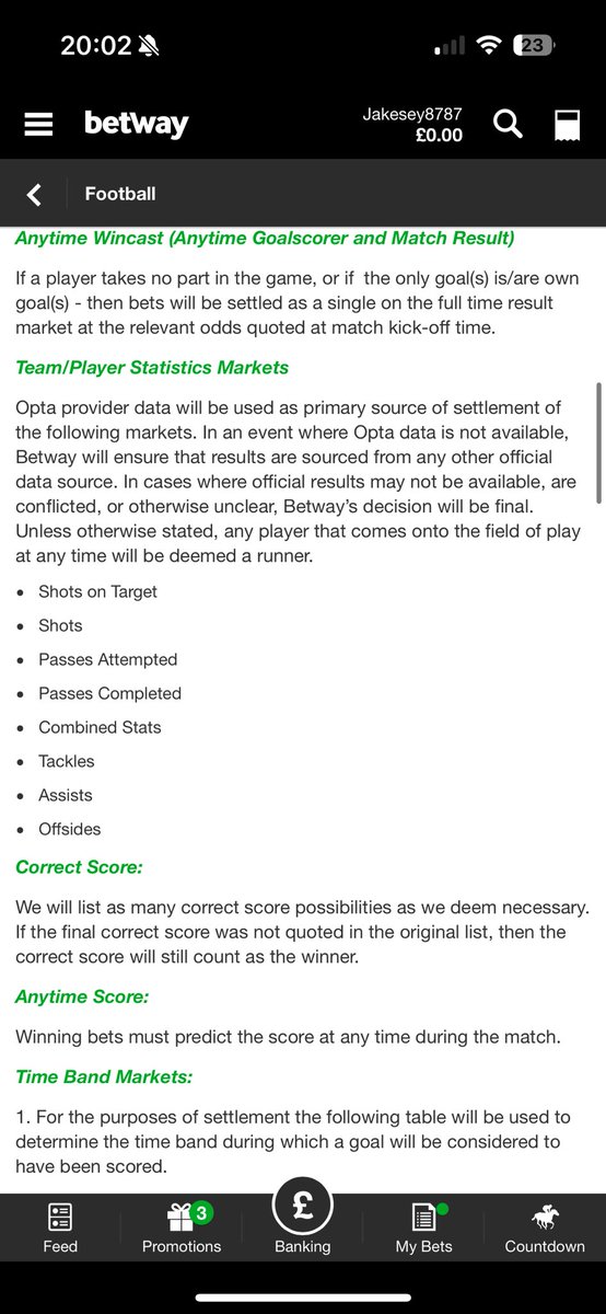 jakesey87's tweet photo. @BetwaySupport  you need to review your wrongly settlement of the Watkins and Palmer SOT boost. Your rules state you use Opta stats and Opta stats has Palmer as one SOT and Watkins as 1 so please pay out https://t.co/W6xers4rhy