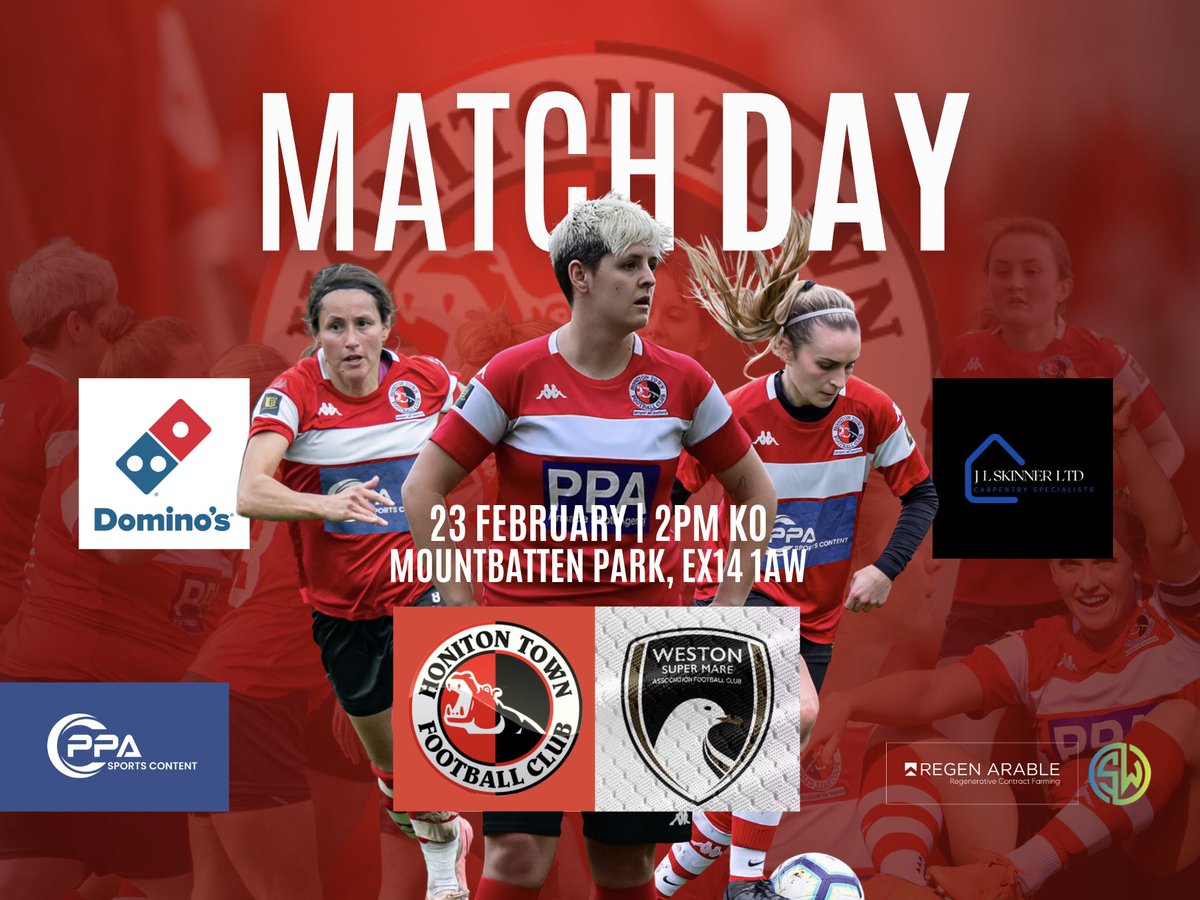 Honiton Town Women FC (@htwomenfc) on Twitter photo TOMORROW we host <a href="/WsMAFCWomen1/">Weston-super-Mare AFC Women</a> in our penultimate <a href="/swwfl/">SWRWFL Official</a> game of the season π¦
π2PM KO
πMountbatten Park, EX14 1AW
πΆDogs welcome (on leads please)
ποΈFREE entry
πΊ Bar open (from HT onwards)
Thank you to our match day sponsors β€οΈπ€
<a href="/swsportsnews/">South West Sports News</a> <a href="/SWWFN/">South West Women's Football News</a> <a href="/ppauk/">PPA Sports Content</a> <a href="/PhilPpauk/">PPAUK-Phil</a> TOMORROW we host <a href="/WsMAFCWomen1/">Weston-super-Mare AFC Women</a> in our penultimate <a href="/swwfl/">SWRWFL Official</a> game of the season π¦
π2PM KO
πMountbatten Park, EX14 1AW
πΆDogs welcome (on leads please)
ποΈFREE entry
πΊ Bar open (from HT onwards)
Thank you to our match day sponsors β€οΈπ€
<a href="/swsportsnews/">South West Sports News</a> <a href="/SWWFN/">South West Women's Football News</a> <a href="/ppauk/">PPA Sports Content</a> <a href="/PhilPpauk/">PPAUK-Phil</a>