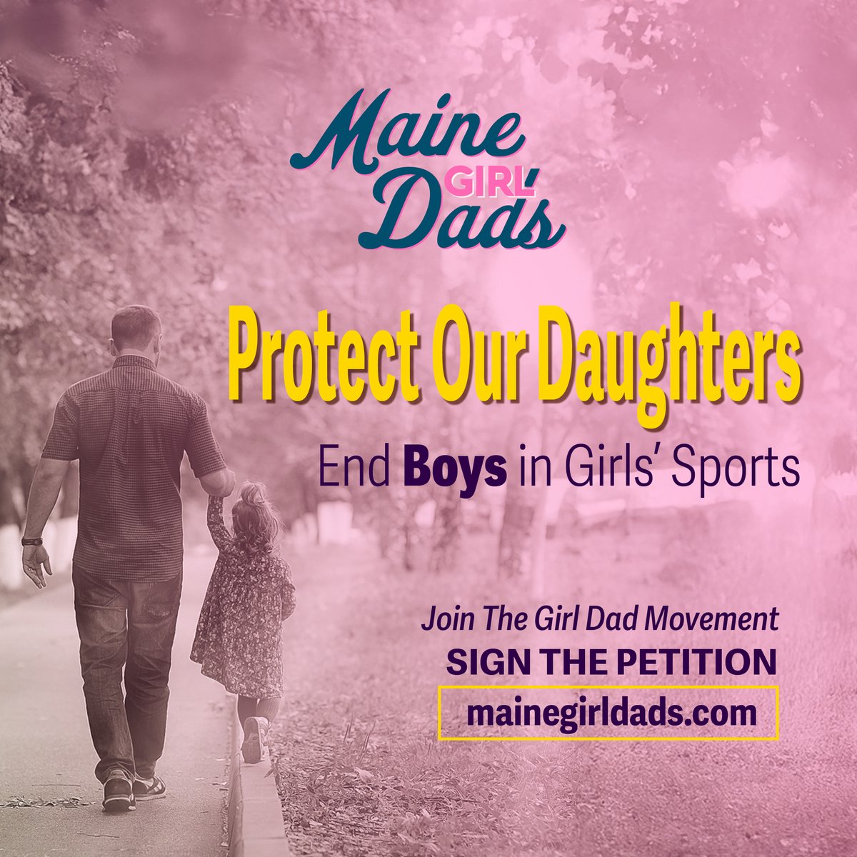 Dads: Your little girls need you. It’s time for Girl Dads to rise, unite, and defend fairness in girls’ athletics. Sign our petition and please share. 

mainegirldads.com