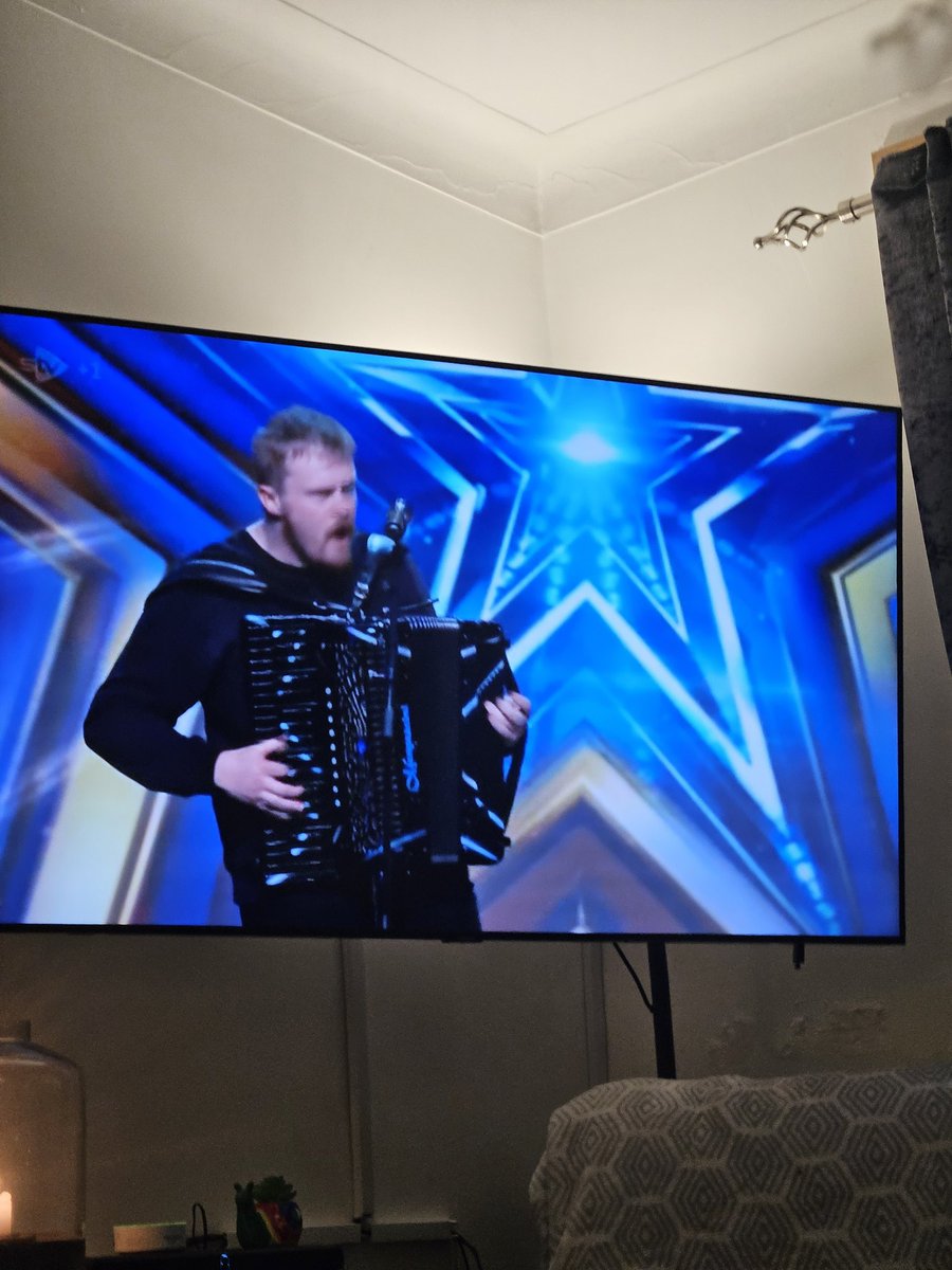 How good would this guy be in a European pub with a buzzing Tartan Army?  #bgt