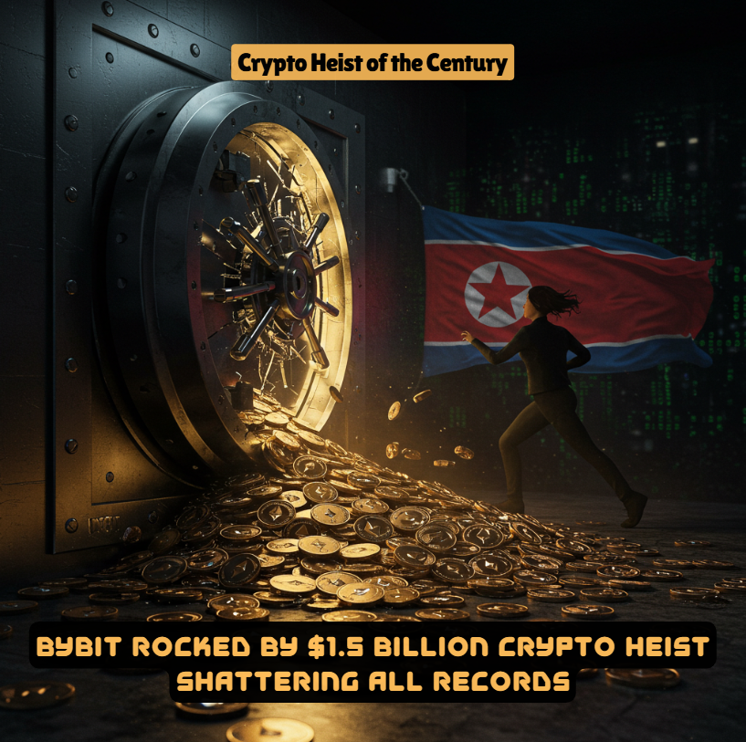 Crypto Heist of the Century: Bybit Loses $1.5 Billion in Massive Hack.

Hackers have pulled off the largest cryptocurrency theft in history, draining $1.5 billion from Bybit's cold wallet. The Dubai-based exchange fell victim to a sophisticated attack, believed to be linked to