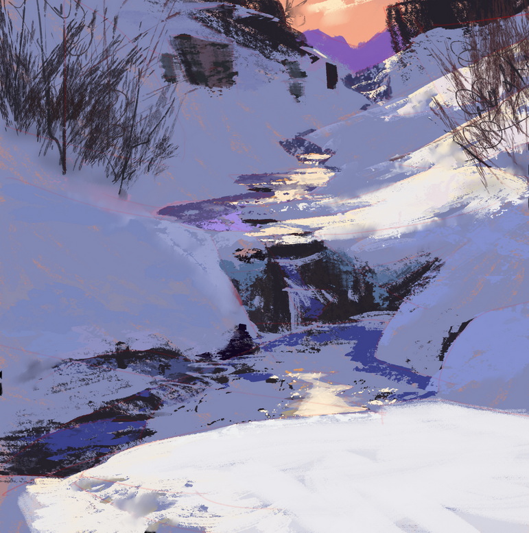 NathanFowkesArt's tweet photo. Utah stream. https://t.co/WbpMXyiami