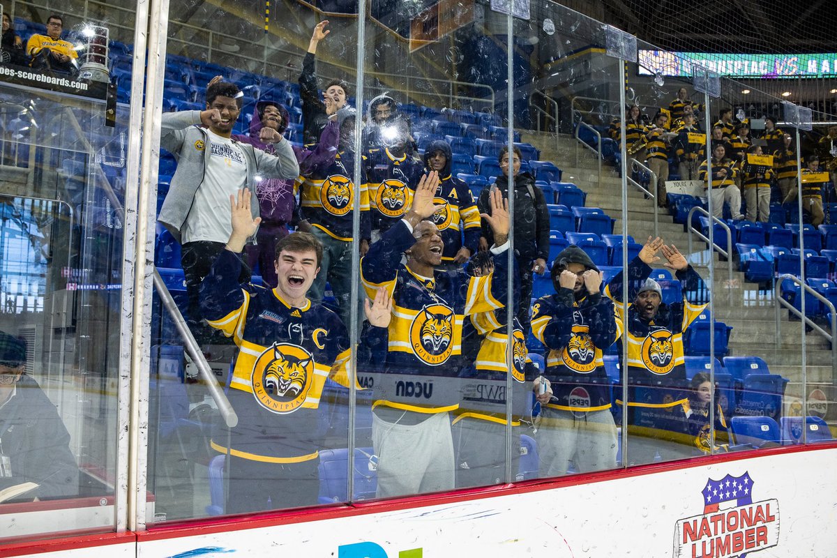 Quinnipiac Men's Basketball (@qu_mbb) on Twitter photo No chance we were missing <a href="/QU_WIH/">Quinnipiac Women's Ice Hockey</a> postseason action today up at The Bank!
LETโS GO Q! ๐ No chance we were missing <a href="/QU_WIH/">Quinnipiac Women's Ice Hockey</a> postseason action today up at The Bank!
LETโS GO Q! ๐