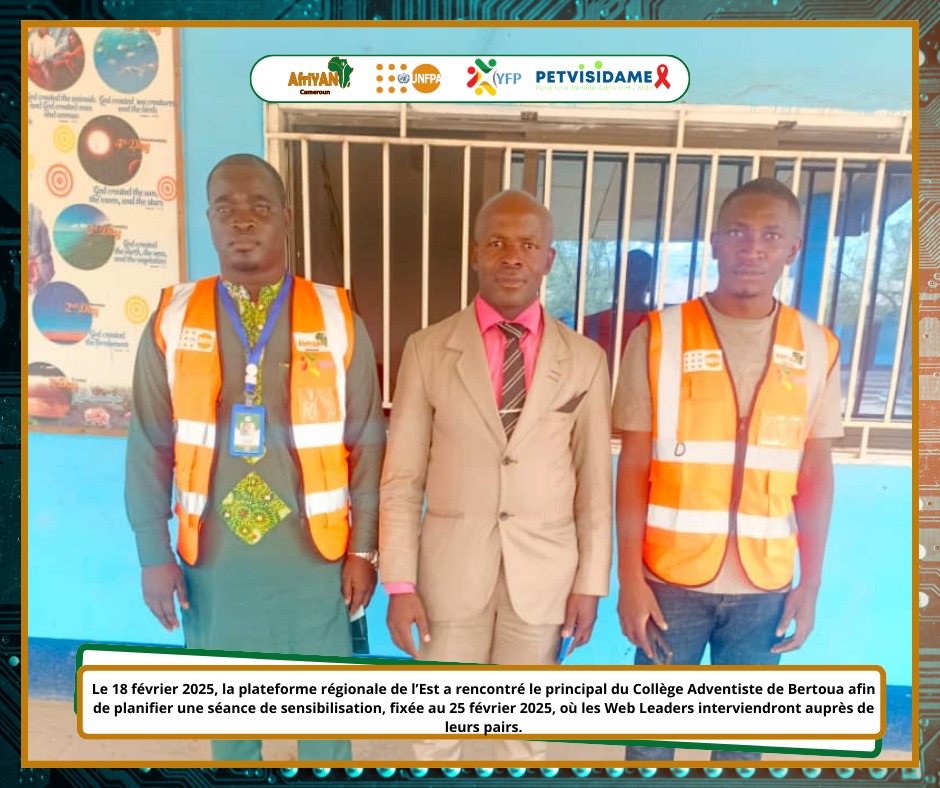 AfriYAN_Camer's tweet photo. Empowering youth in #Bertoua! #YouthFP partnered with Adventist College to raise awareness on #HIV/AIDS,#PMTCT,#GBV, #FP &amp; more! Regular visits by web influencers to educate &amp; interact with students. Together, we're shaping a brighter future for young people!
#PutYoungPeopleFirst https://t.co/7c3GKVTqZP