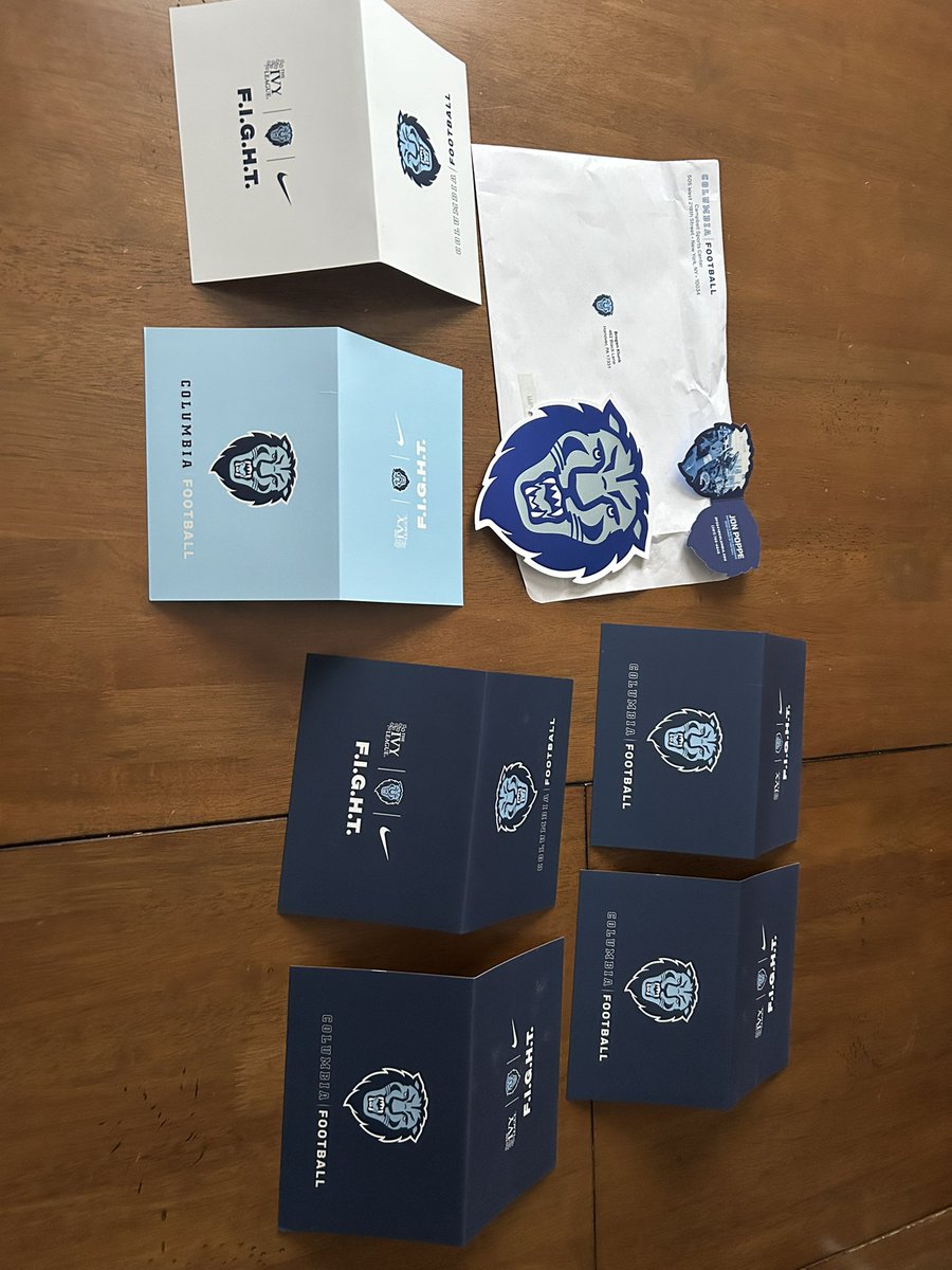 Brogan Klunk (@broganklunk) on Twitter photo Thank you <a href="/CULionsFB/">Columbia Football</a> for the hand written letters! Excited for the opportunity and to come up to NYC for a visit!
<a href="/Coach_Poppe/">Jonathan Poppe</a> <a href="/CoachJWood/">Justin Woodley</a>
@CVSDathletics <a href="/wearetheox/">Colonials Football</a> <a href="/CoachStoNGo/">Justin Stovall</a> Thank you <a href="/CULionsFB/">Columbia Football</a> for the hand written letters! Excited for the opportunity and to come up to NYC for a visit!
<a href="/Coach_Poppe/">Jonathan Poppe</a> <a href="/CoachJWood/">Justin Woodley</a>
@CVSDathletics <a href="/wearetheox/">Colonials Football</a> <a href="/CoachStoNGo/">Justin Stovall</a>